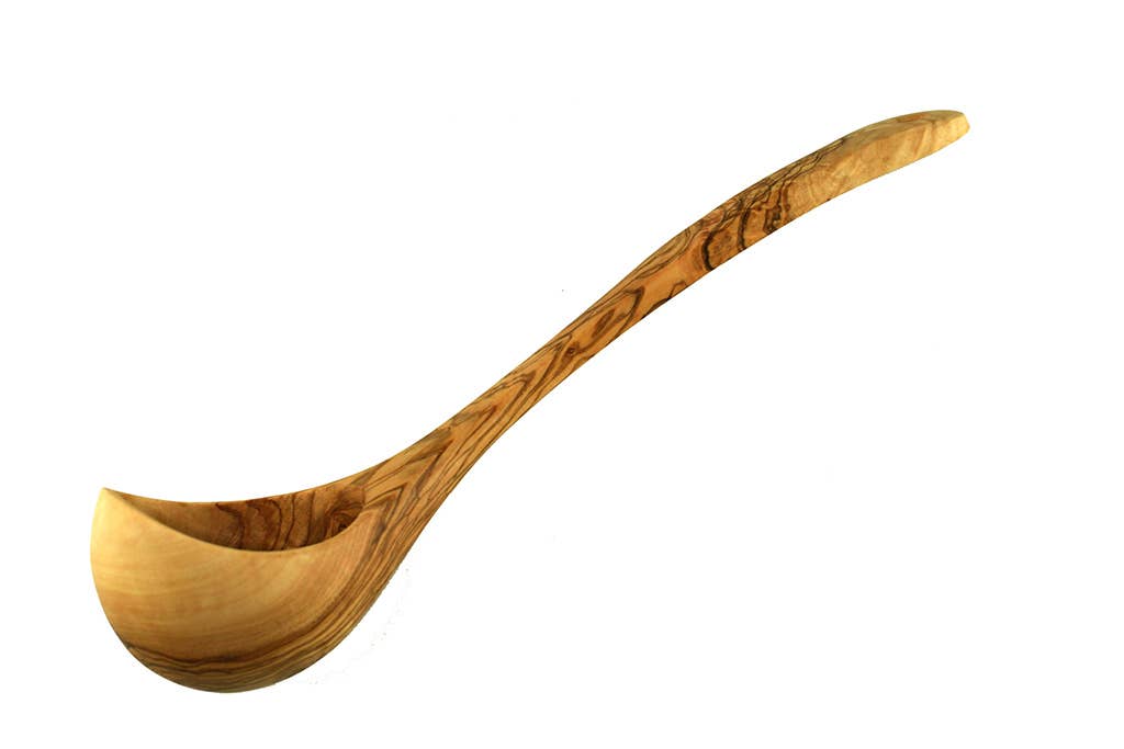olivenholz-erleben | Schöpfkelle 30 cm aus Olivenholz
