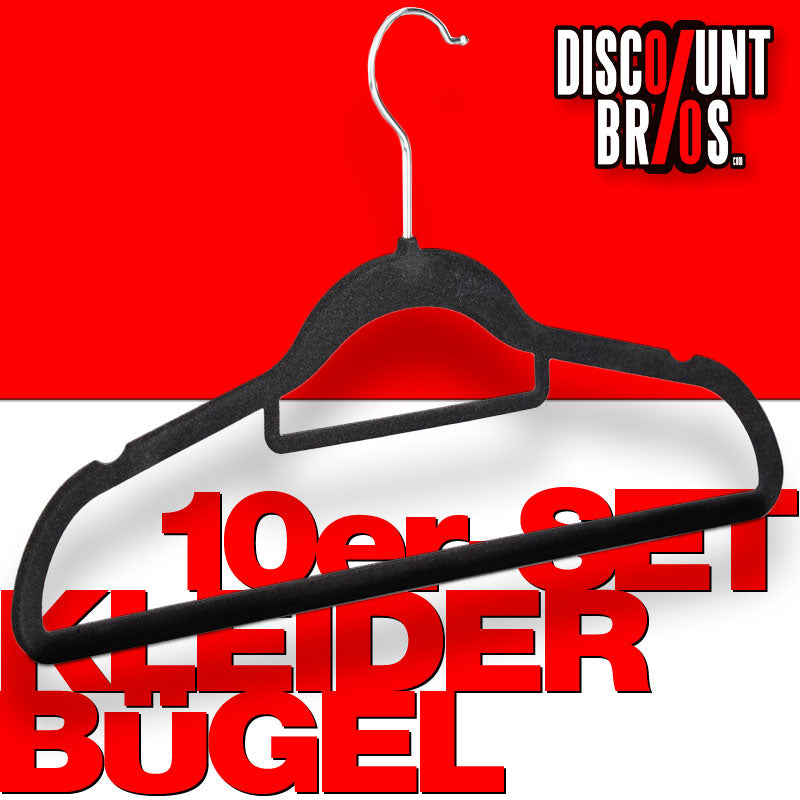 Samt Kleiderbügel VELOUR Wäschebügel 10er Set