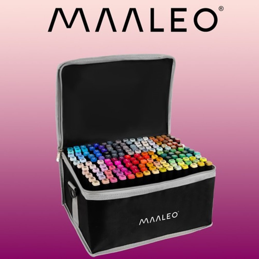 Maaleo Doppelspitz-Marker für feine Linien und grosszügige Farbflächen