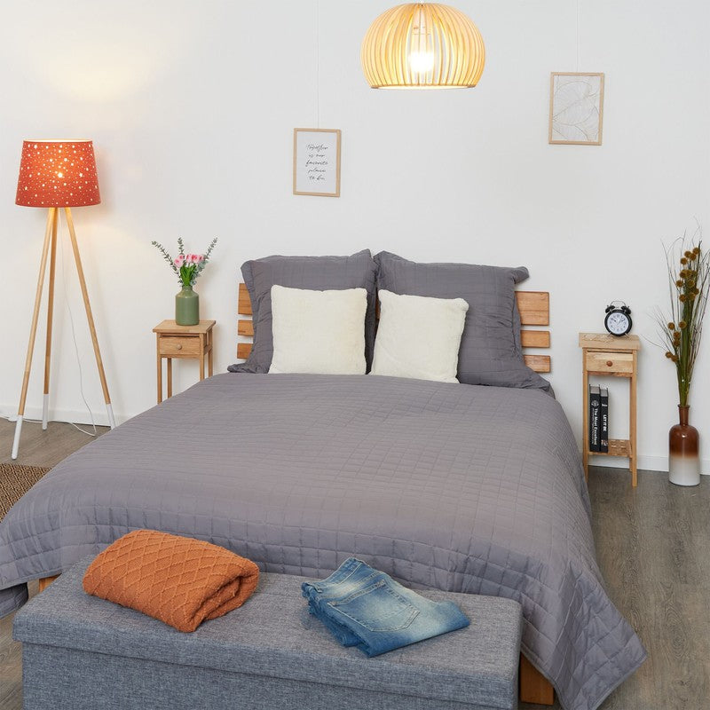 2er-Set Beistelltisch TELEFONTISCH Nachttisch Blumentisch aus Walnuss Holz