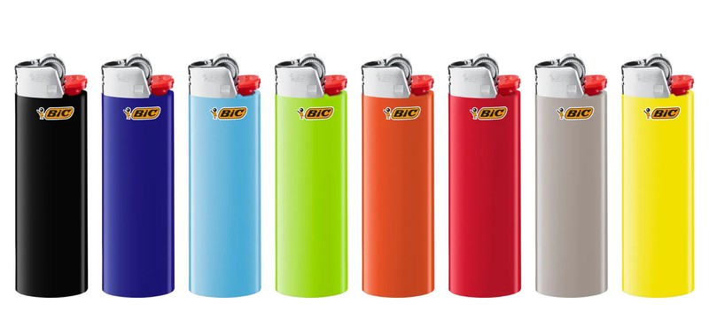 2er Pack BIC® Einwegfeuerzeuge MAXI FEUERZEUGE farbig