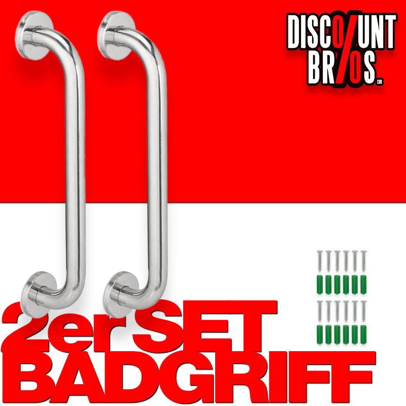 2er Set Haltegriffe Badezimmergriff HANDGRIFF Griff Duschgriff aus Edelstahl