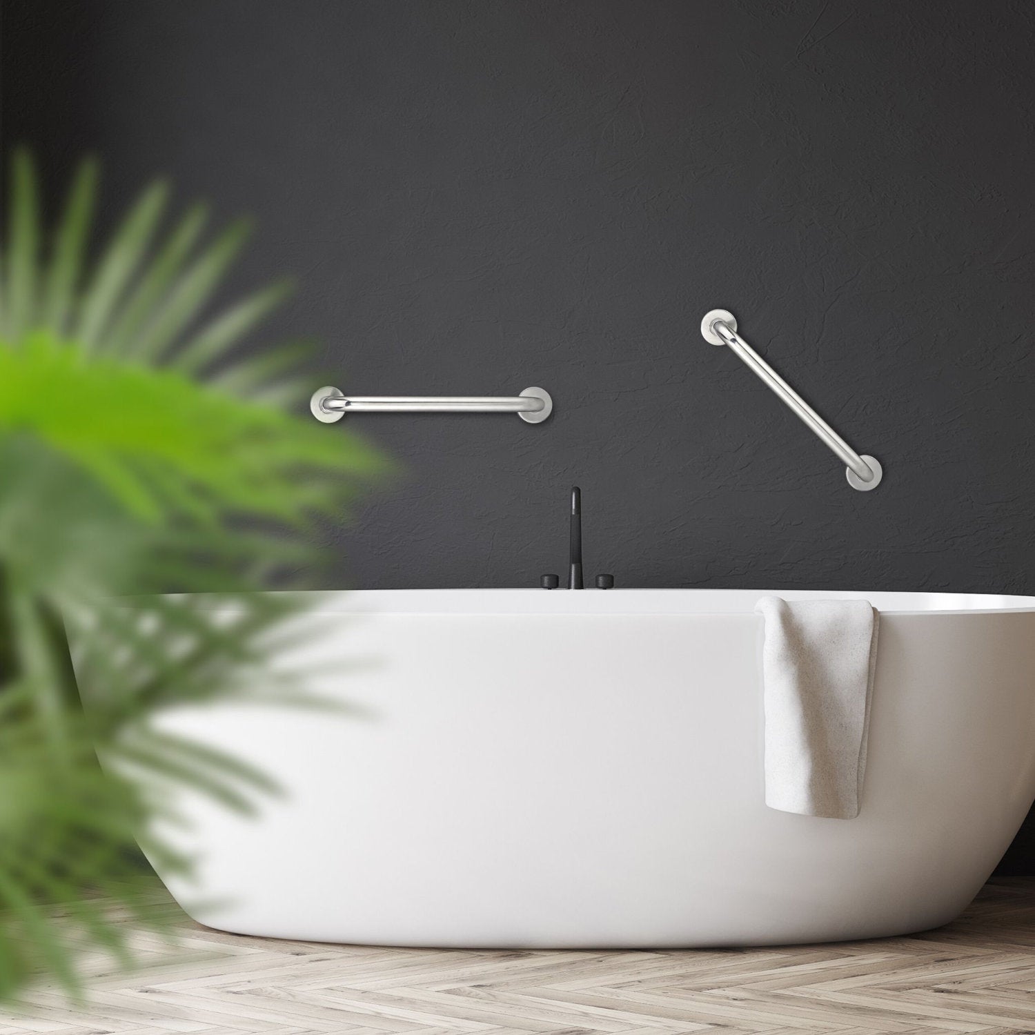 2er Set Haltegriffe Badezimmergriff HANDGRIFF Griff Duschgriff aus Edelstahl