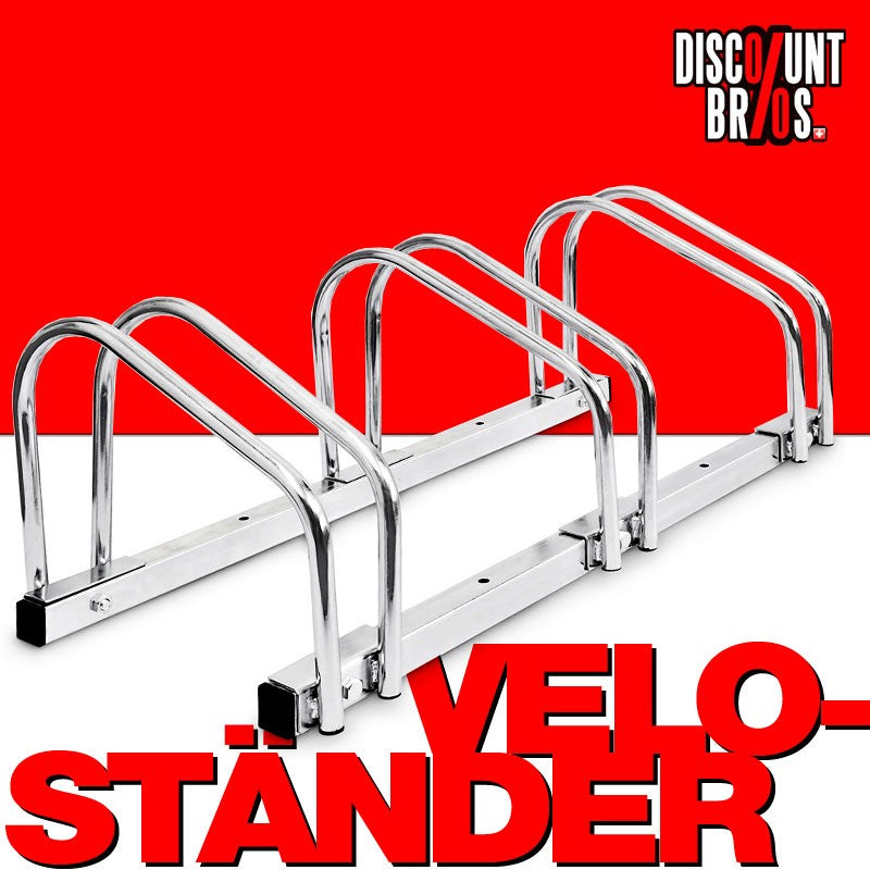 3-er VELOSTÄNDER Fahrradständer für Boden- & Wandmontage