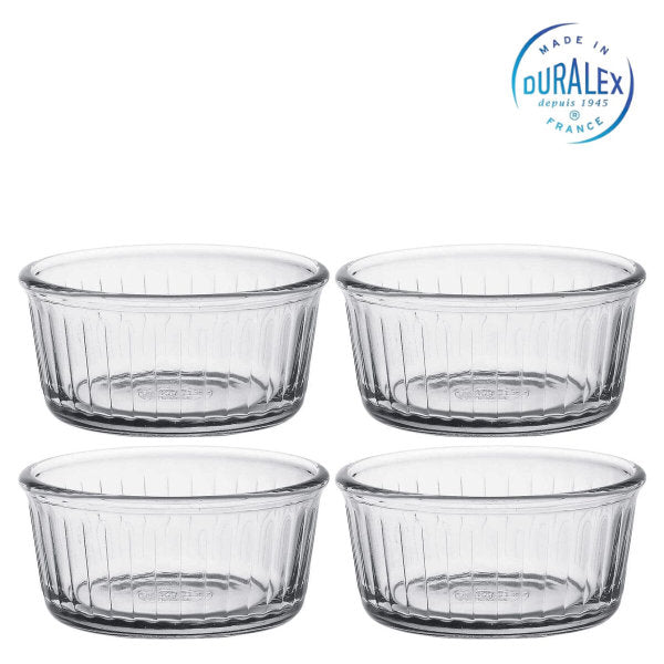 DURALEX Ovenchef Ramequin Souffléförmchen Auflaufförmchen 8,5 cm 4er-Set