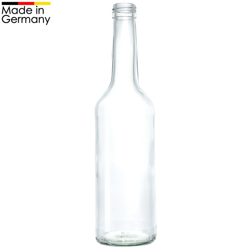 10er-Set 500ml GLASFLASCHEN mit DECKEL Flasche mit Schraubverschluss PP28 DE