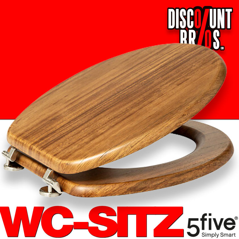 Luxus Toilettensitz WC-SITZ Toilettendeckel aus antibakteriellem Echt-Holz