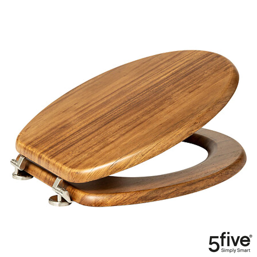 Luxus Toilettensitz WC-SITZ Toilettendeckel aus antibakteriellem Echt-Holz