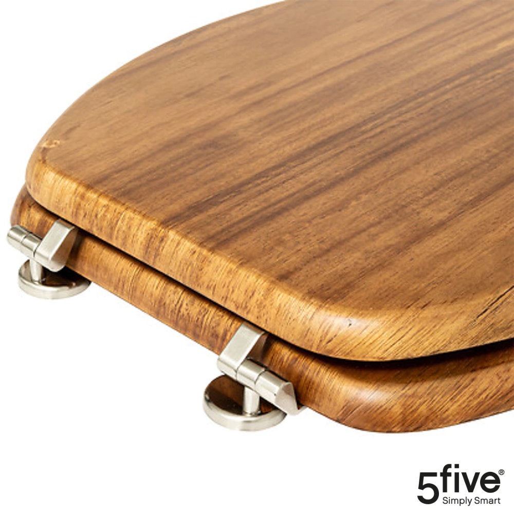 Luxus Toilettensitz WC-SITZ Toilettendeckel aus antibakteriellem Echt-Holz