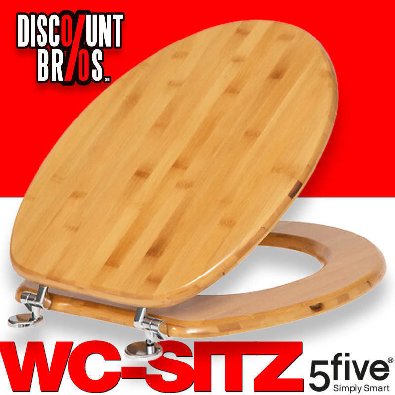 Luxus Toilettensitz WC-SITZ Toilettendeckel aus Bambus-Holz