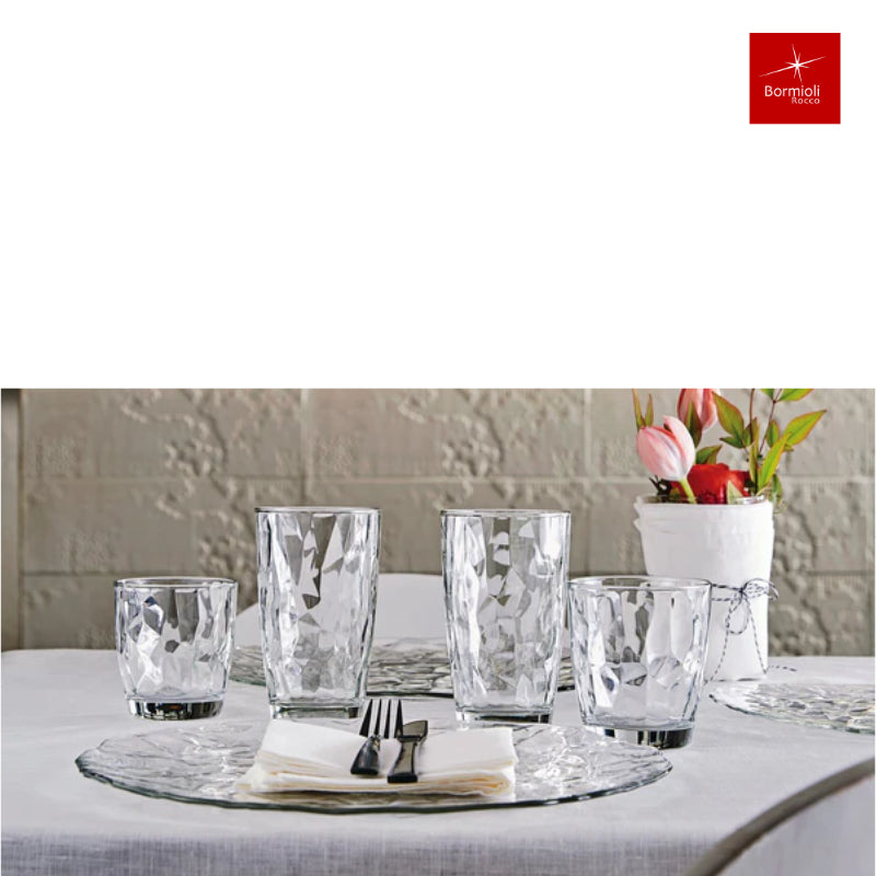 6er-Set Trinkgläser Glas TRINKGLAS Bormioli Rocco – Diamond 6×20cl