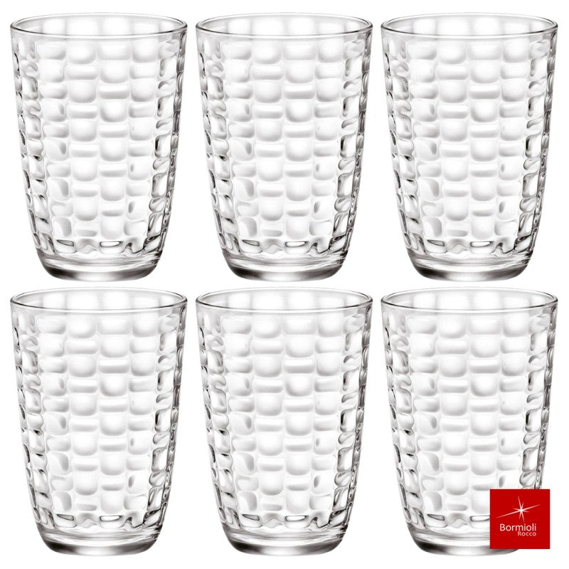 6er-Set Trinkgläser Glas TRINKGLAS Bormioli Rocco – MAT 6×390ml