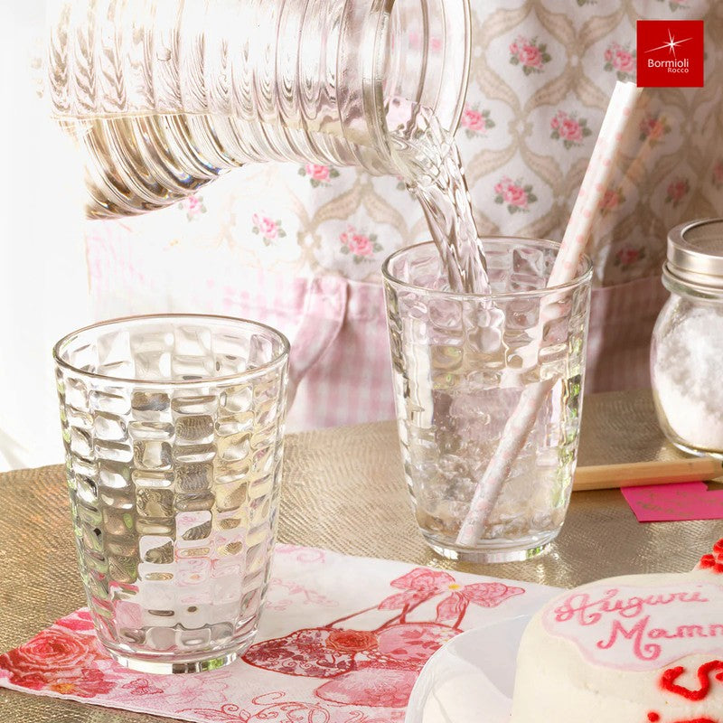 6er-Set Trinkgläser Glas TRINKGLAS Bormioli Rocco – MAT 6×390ml