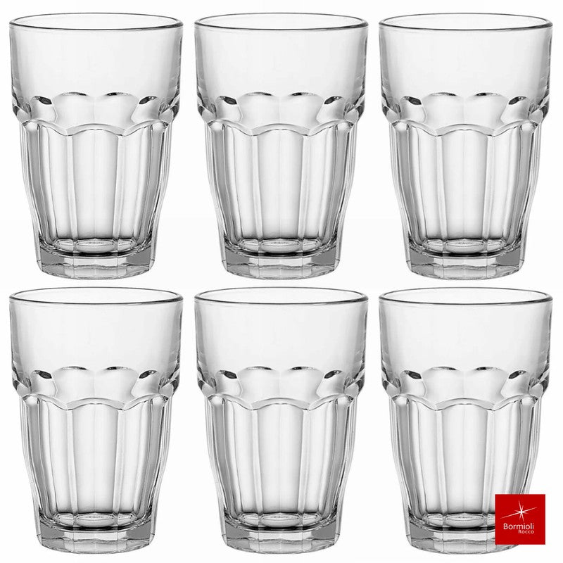 6er-Set Trinkgläser Glas TRINKGLAS Bormioli Rocco – Rock Bar 6×37cl