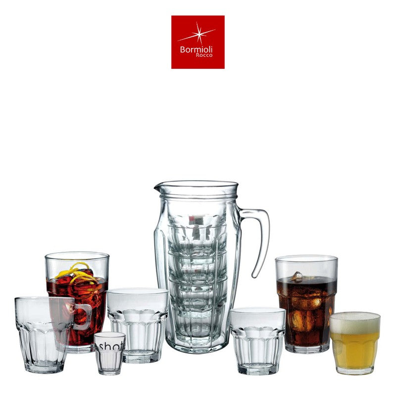 6er-Set Trinkgläser Glas TRINKGLAS Bormioli Rocco – Rock Bar 6×47cl