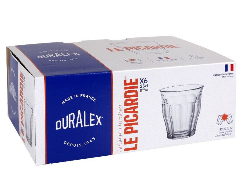 6er-Set Trinkgläser Glas TRINKGLAS Duralex Picardie 6×25cl