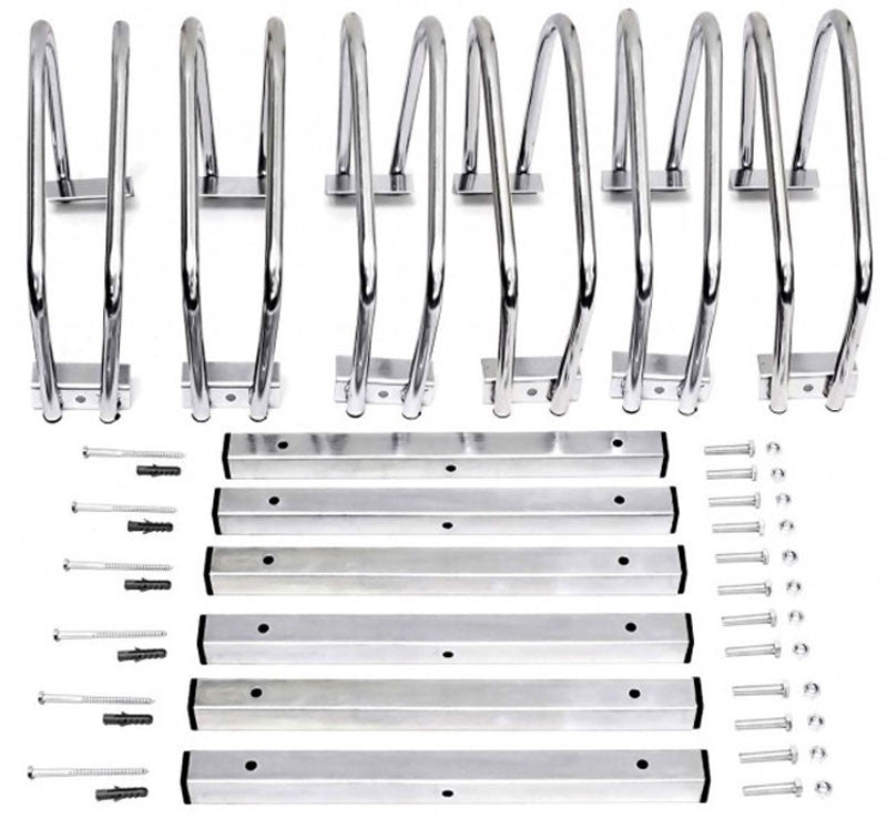 6-er VELOSTÄNDER Fahrradständer für Boden- & Wandmontage (3×2er)