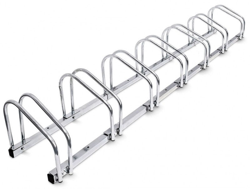 7-er VELOSTÄNDER verchromt Fahrradständer für Boden- & Wandmontage