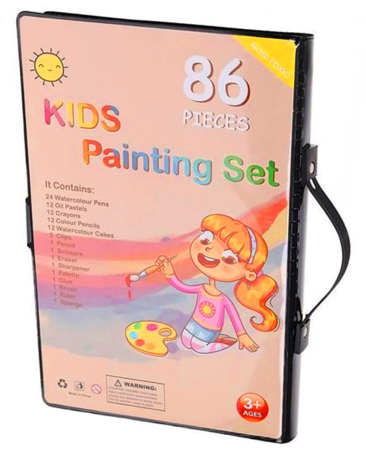 86-teiliges MAL-SET im Koffer