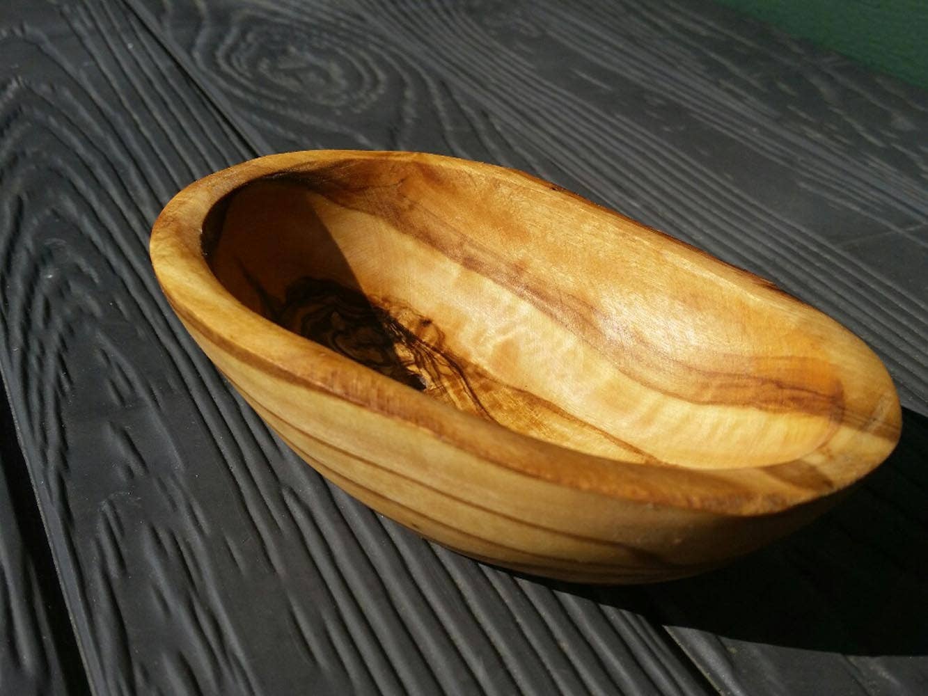 olivenholz-erleben | Seifenschale RAINBOW oval gross, ca. 14 – 16 cm | gefertigt in Deutschland