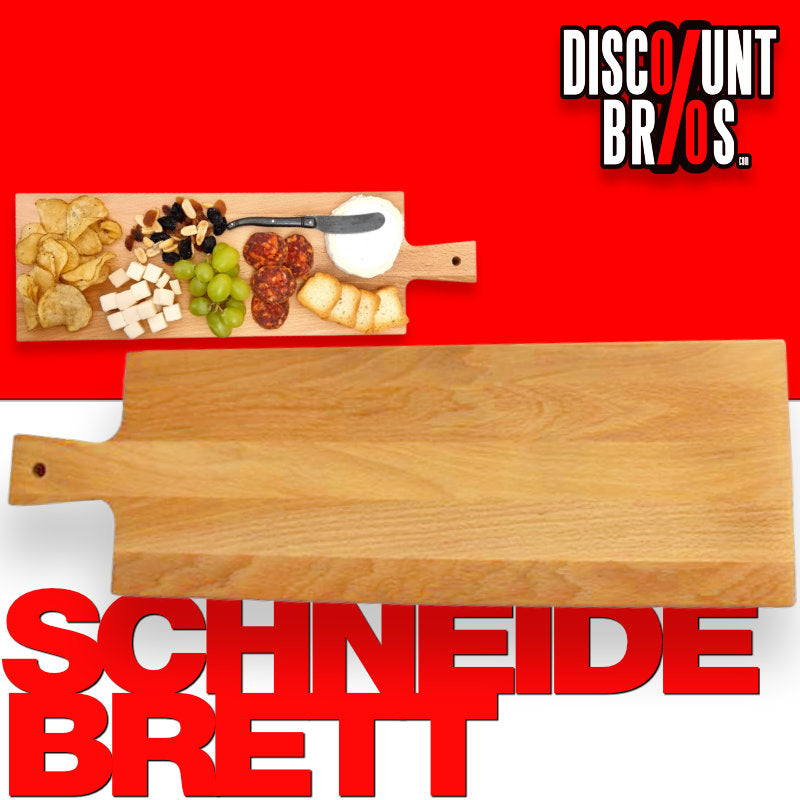 Boston 401 | Langes Schneidebrett und Servierbrett aus massiver Buche 47,5 × 15 × 2 cm