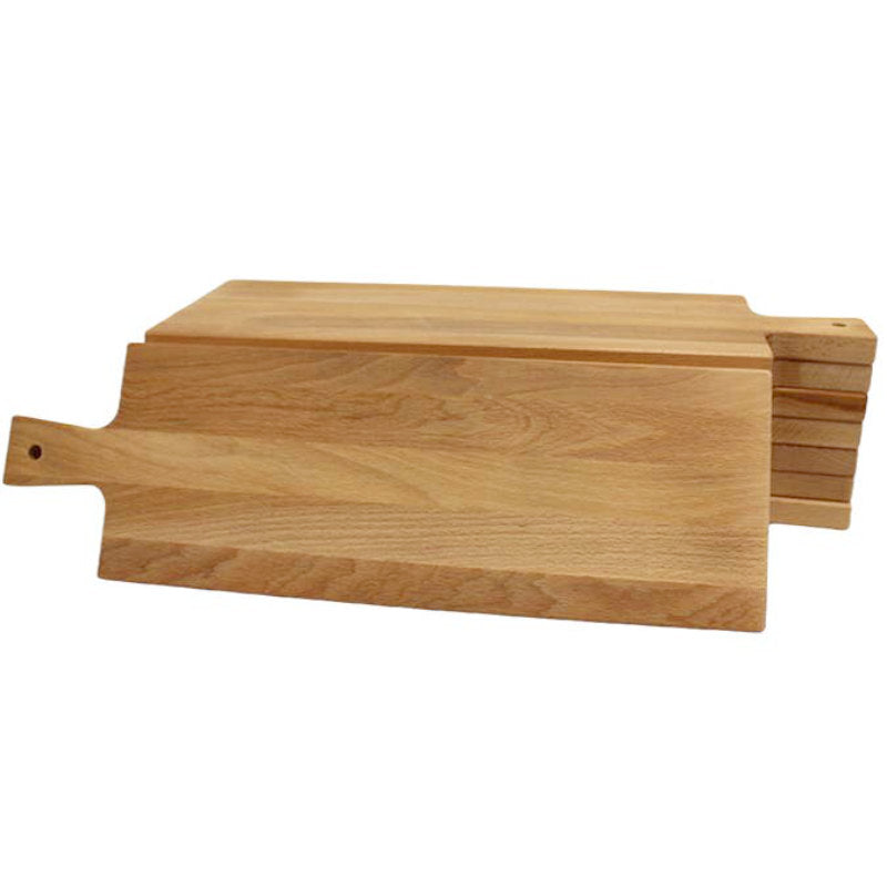 Boston 401 | Langes Schneidebrett und Servierbrett aus massiver Buche 47,5 × 15 × 2 cm