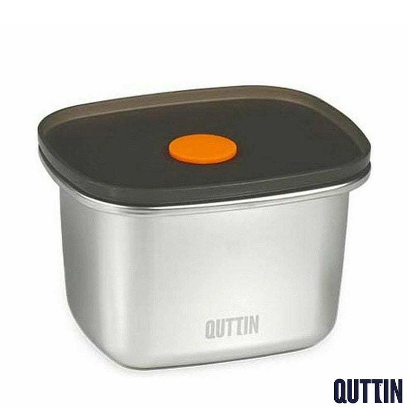 Quttin Edelstahl LUNCHBOX Vorratsdose mit Vakuumverschluss 450ml