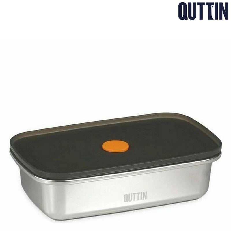 Quttin Edelstahl LUNCHBOX Vorratsdose mit Vakuumverschluss 600ml