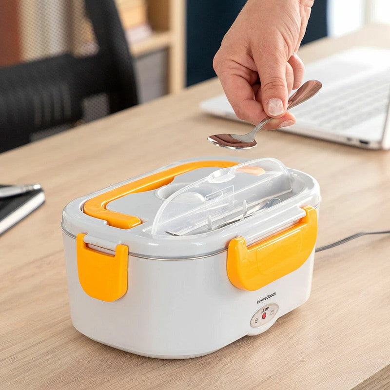NEU Elektrische Edelstahl LUNCHBOX für Autos und Büro von InnovaGoods® 60W 220/12Volt