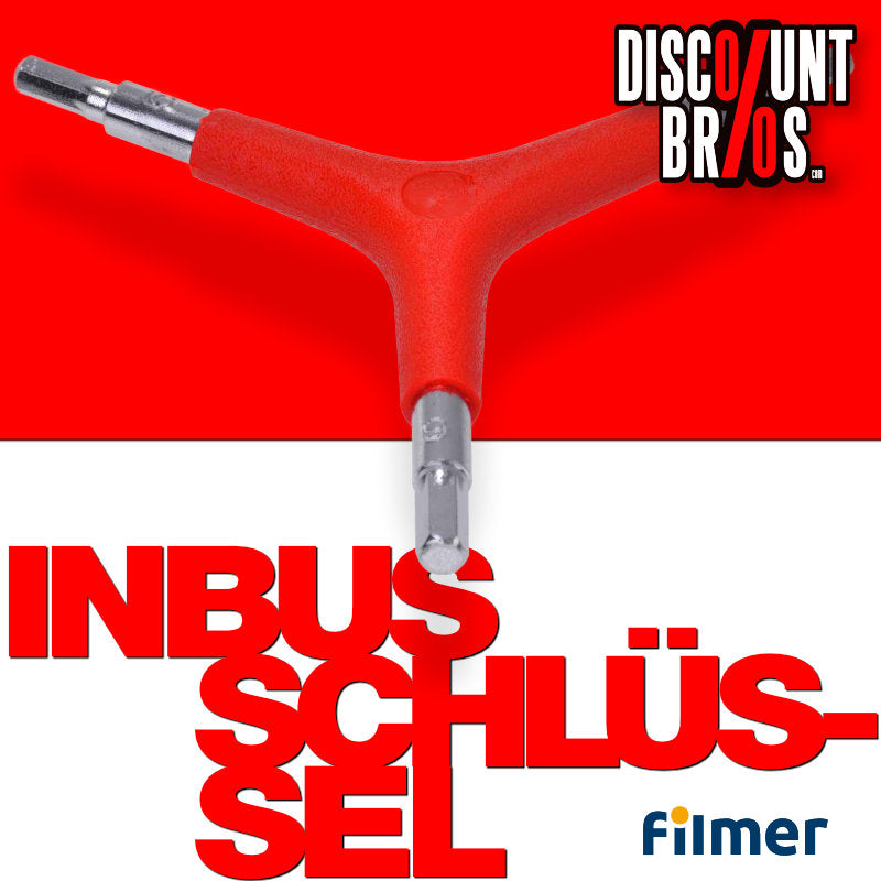 3er-Stern Innensechskantschlüssel INBUS Dreiarm-Inbusschlüssel von Filmer 4/5/6mm