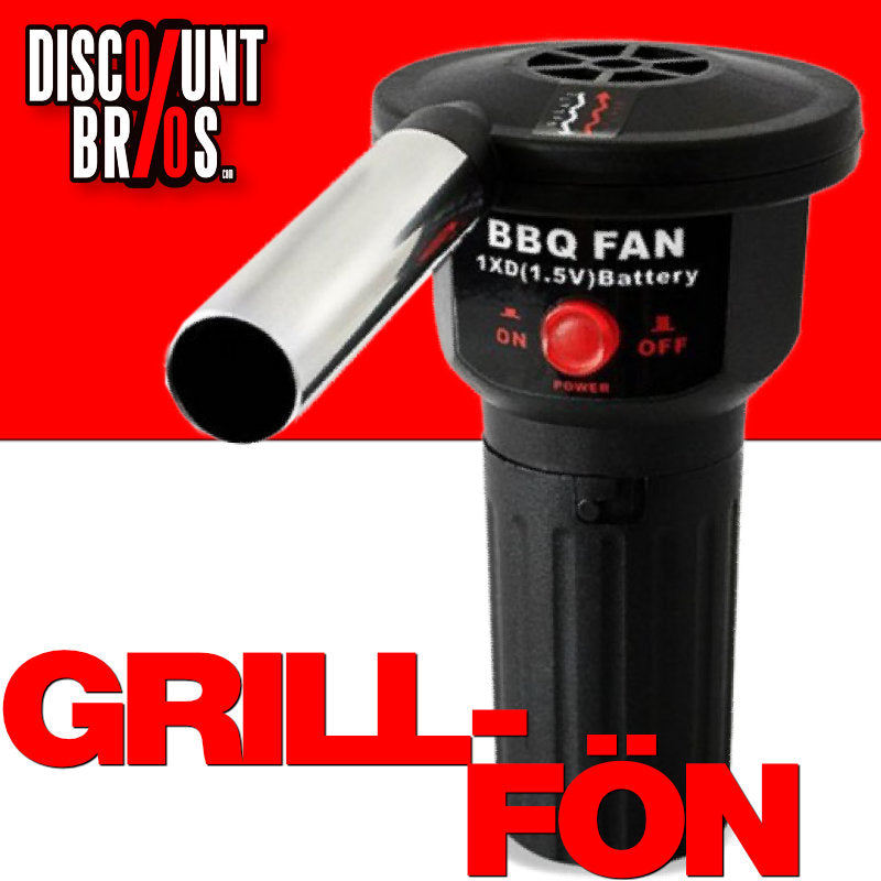 Grillanzünder GRILL-FÖN Grillgebläse Grillföhn Handgebläse batteriebetrieben