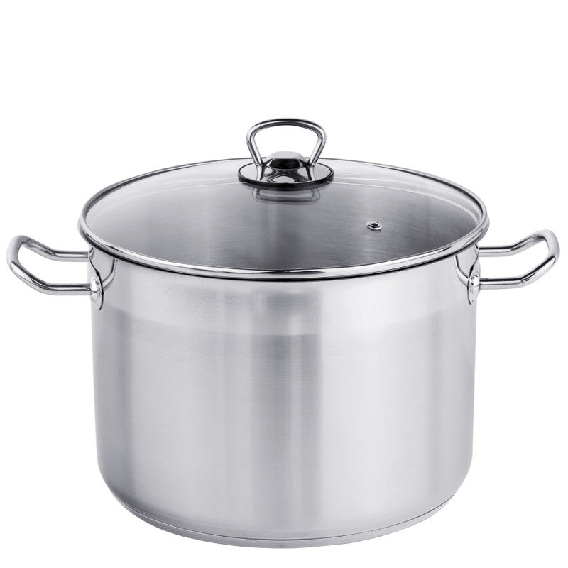 Edelstahl Universaltopf PFANNE mit Glasdeckel Ø26cm 10ltr