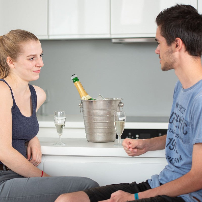 Flaschenkühler SEKTKÜHLER Eiskübel Edelstahl