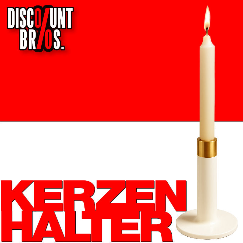 Moderner Metall KERZENHALTER Kerzenständer CREME-GOLD Florissima H15,5 cm