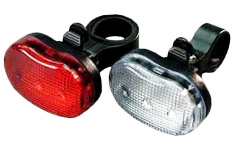 Front- + Rücklicht 3 LED VELOLICHT Fahrrad Frontleuchte und Rückleuchte