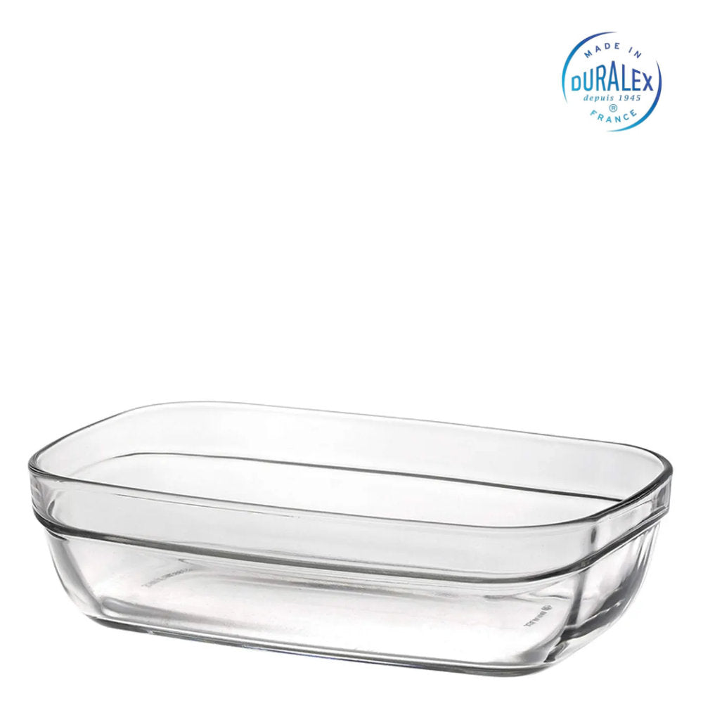 DURALEX Freshbox Lunchbox aus Glas 15 × 9,5 cm mit Deckel Vorratsdose Aufbewahrungsbox Frische Box 0,37 l Transparent