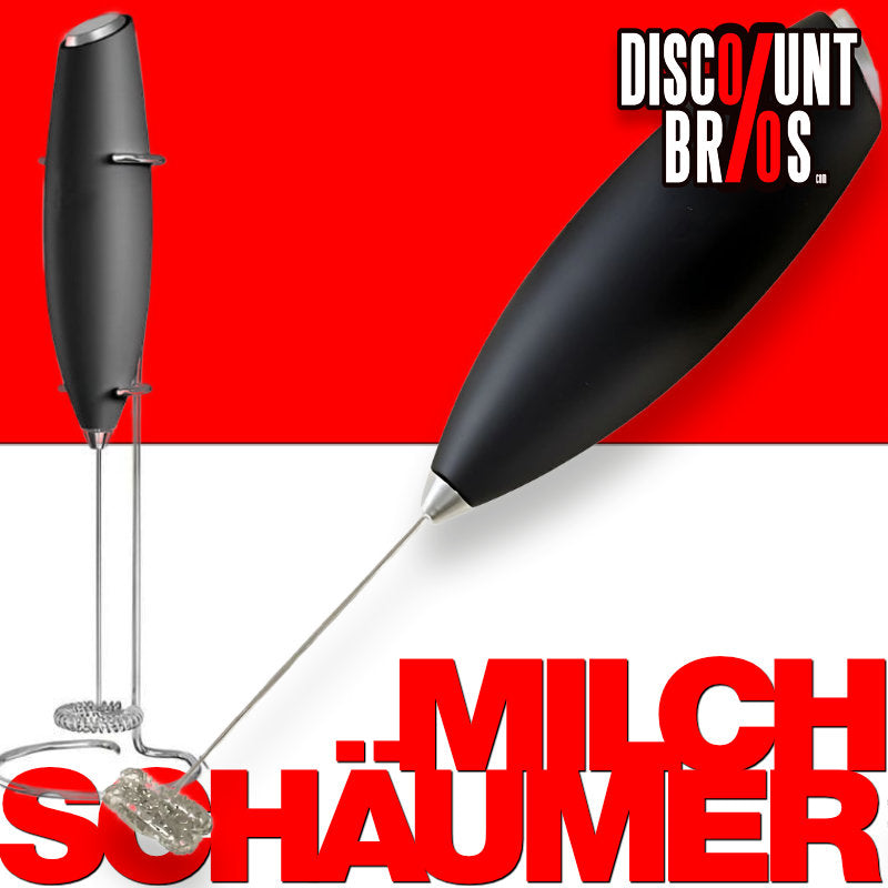 Mini-Mixer MILCHSCHÄUMER Milchaufschäumer mit Ständer für Cappuccino und Latte