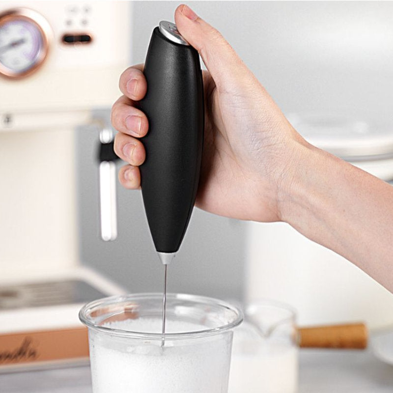 Mini-Mixer MILCHSCHÄUMER Milchaufschäumer mit Ständer für Cappuccino und Latte
