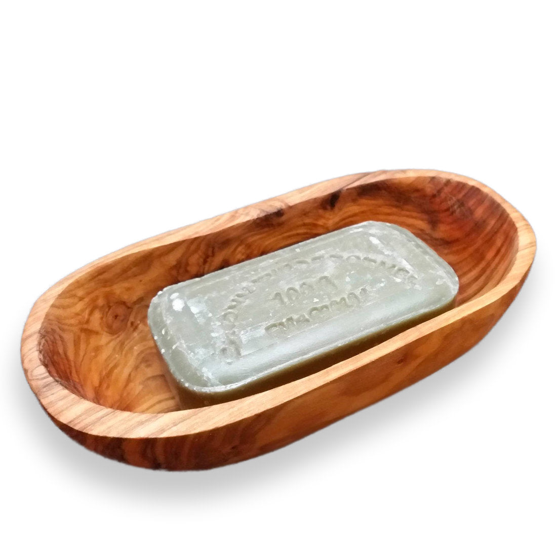 olivenholz-erleben | Seifenschale RAINBOW oval, ca. 12 – 13 cm | gefertigt in Deutschland