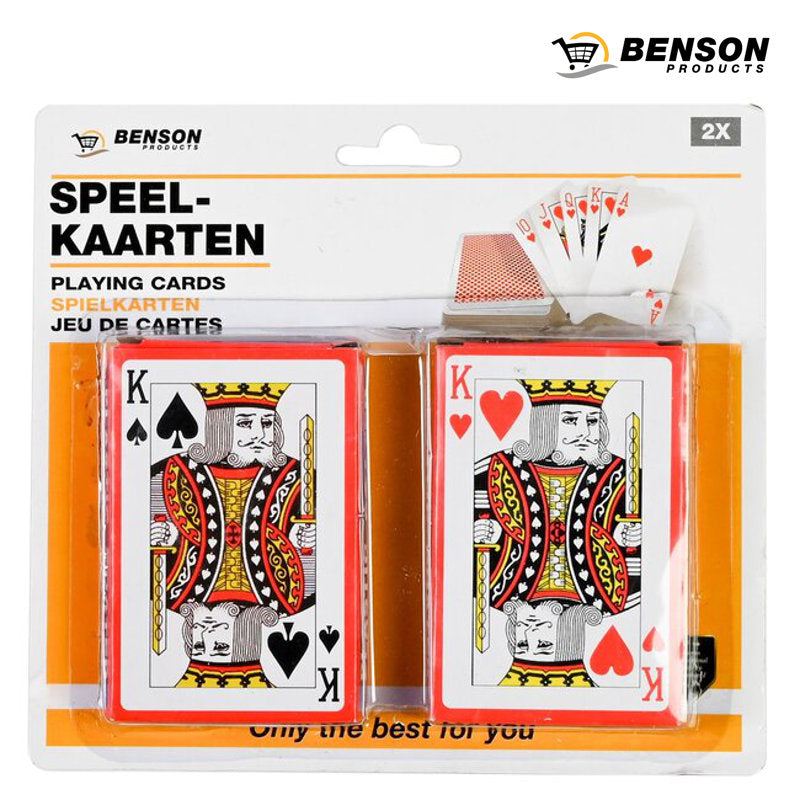 2er-Set Jasskarten POKERKARTEN Spielkarten Kartenspiel 2 Kartendecks von Benson