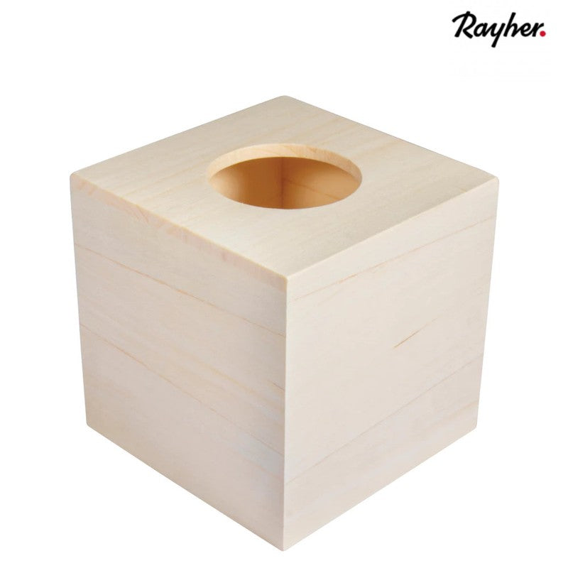Tücherbox Tissues Box WÜRFEL KOSMETIKTÜCHERBOX aus unbehandeltem FSC-Holz zum dekorieren