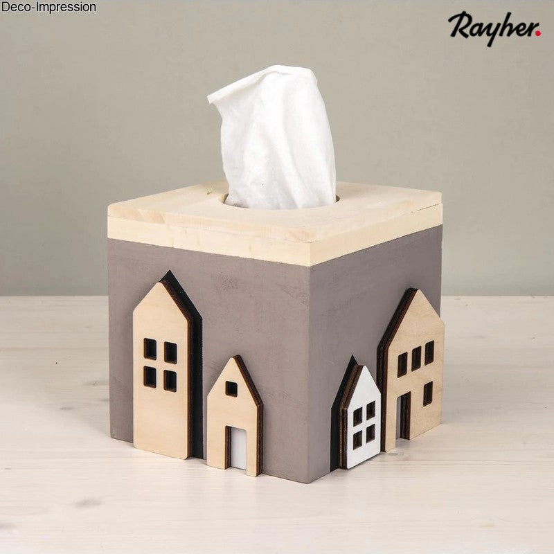 Tücherbox Tissues Box WÜRFEL KOSMETIKTÜCHERBOX aus unbehandeltem FSC-Holz zum dekorieren