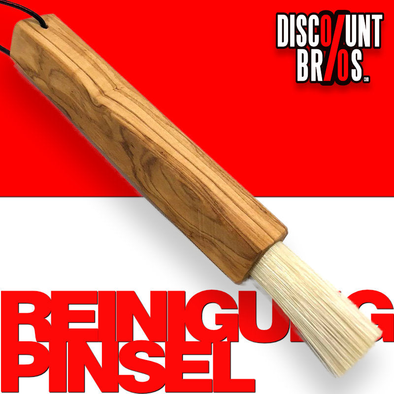 olivenholz-erleben | Reinigungspinsel für Espresso Siebträger aus Olivenholz | gefertigt in Deutschland