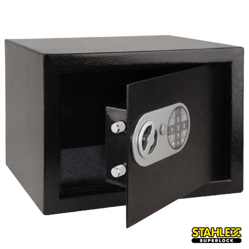 Benson elektronischer Tresor 25 × 35 × 25 cm mit Zahlencode und Schlüssel