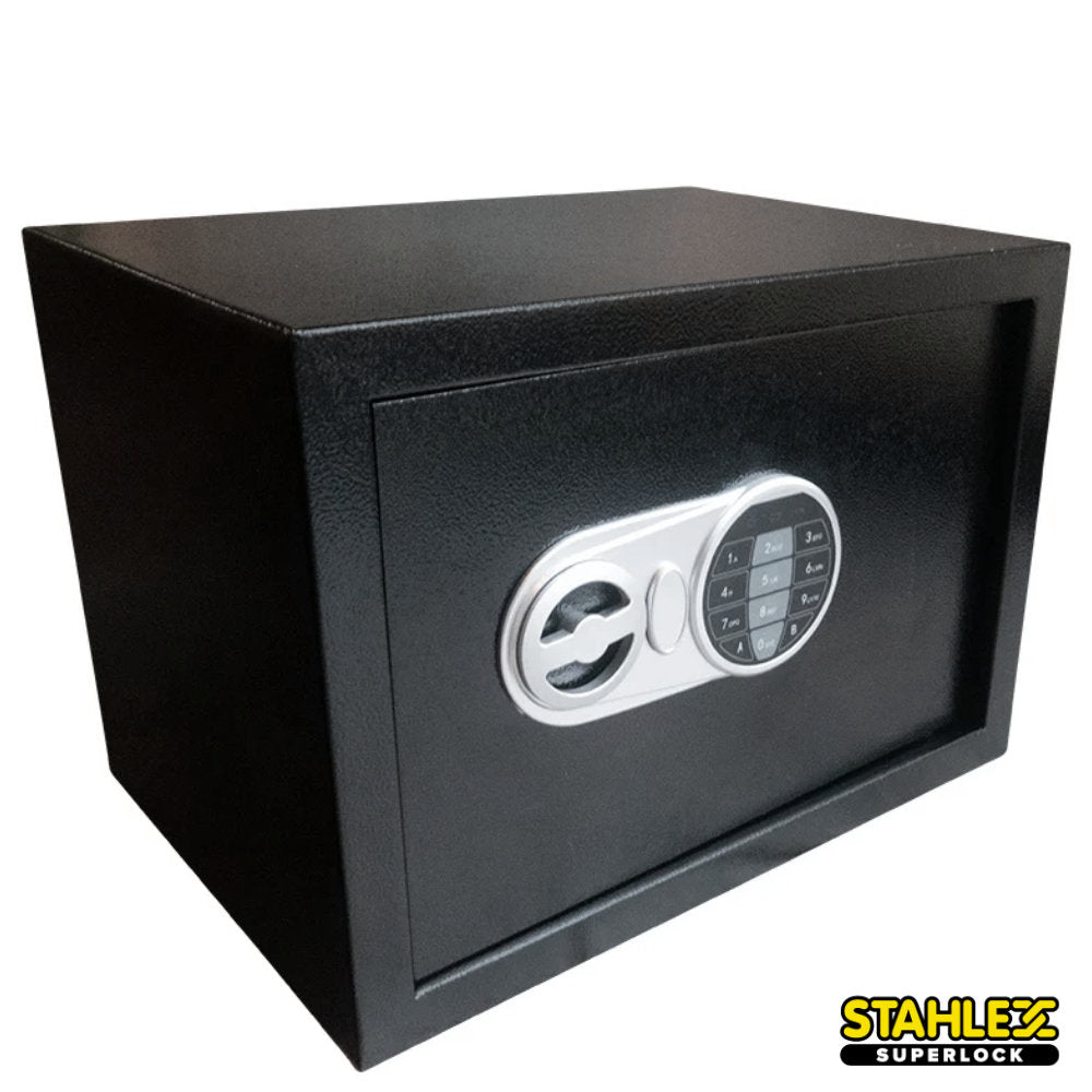 Benson elektronischer Tresor 25 × 35 × 25 cm mit Zahlencode und Schlüssel