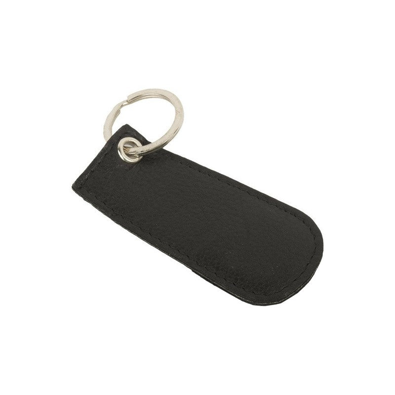 Schlüsselanhänger aus Leder mit Einkaufschip