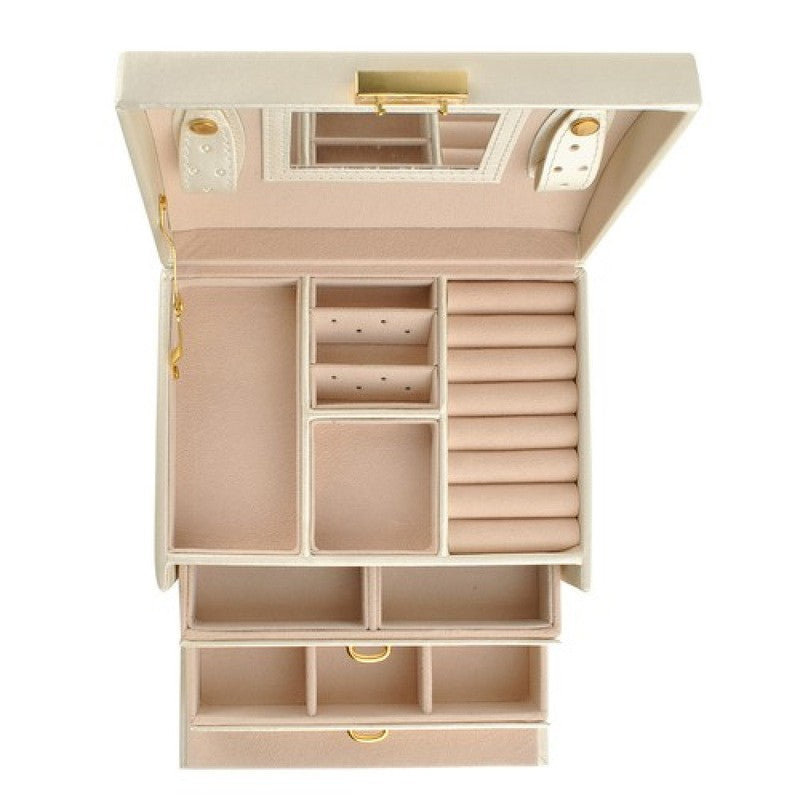 Schmuckkästchen SCHMUCK-KOFFER Abschliessbar BEIGE
