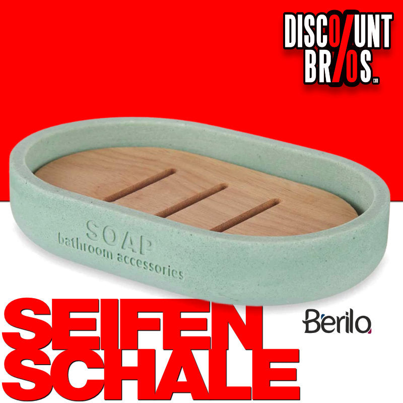 Seifenablage SEIFENSCHALE mit Bambuseinlage und Bambusharz MINT oder SCHWARZ