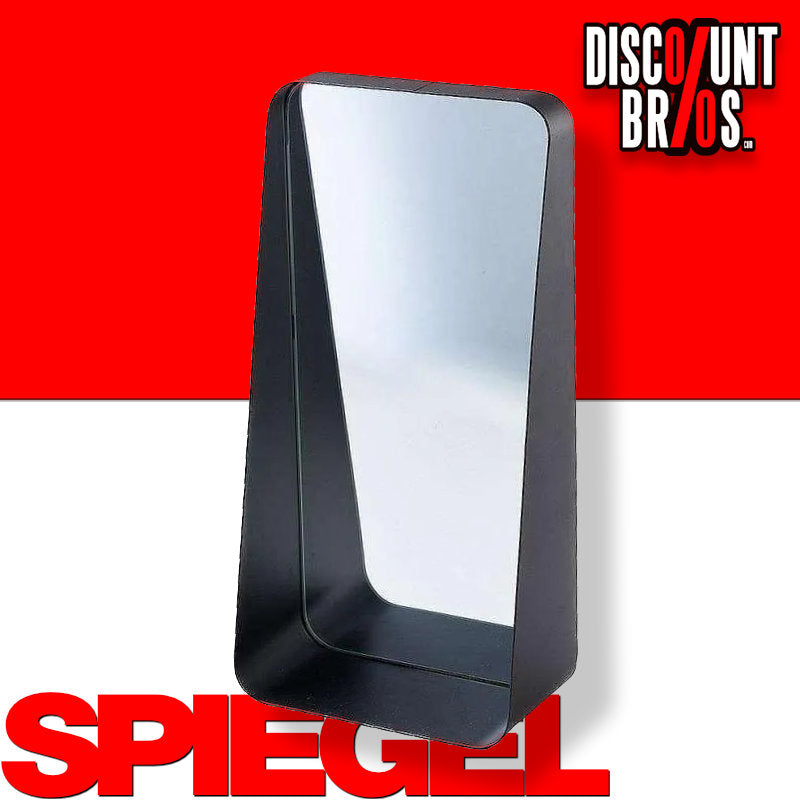 Florissima Wandspiegel 94158 mit Ablage, Metall schwarz