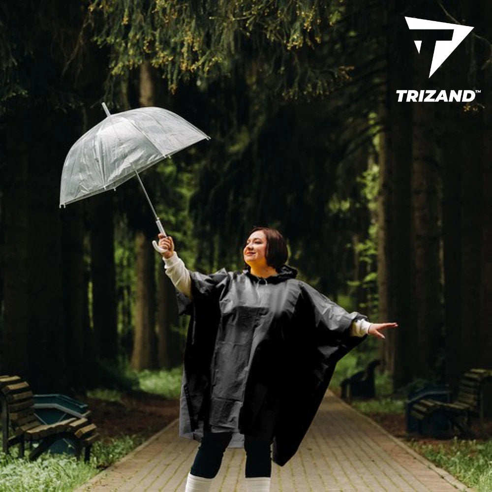 Trizand universal Velo Fahrrad Regenponcho Regenschutz Pelerine Regenumhang